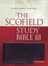 KJV Scofield Study Bible 3rd Edit  thiumb index  Black  Bonded Leather